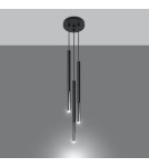 Pendant lamps - Sollux MOZAICA 3P black/chrome pendant lamp SL.0887 - product 3
