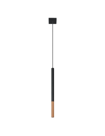 Sollux MOZAICA 1 black/copper pendant lamp SL.0888