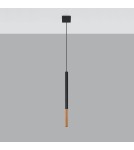 Sollux Lampa wisząca MOZAICA 1 czarny/miedź SL.0888