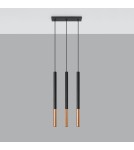 Pendant lamps - Sollux MOZAICA 3L black/copper pendant lamp SL.0889 - product 2