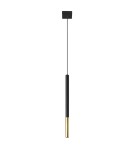 Pendant lamps - Sollux MOZAICA 1 black/gold pendant lamp SL.0891 - product 1