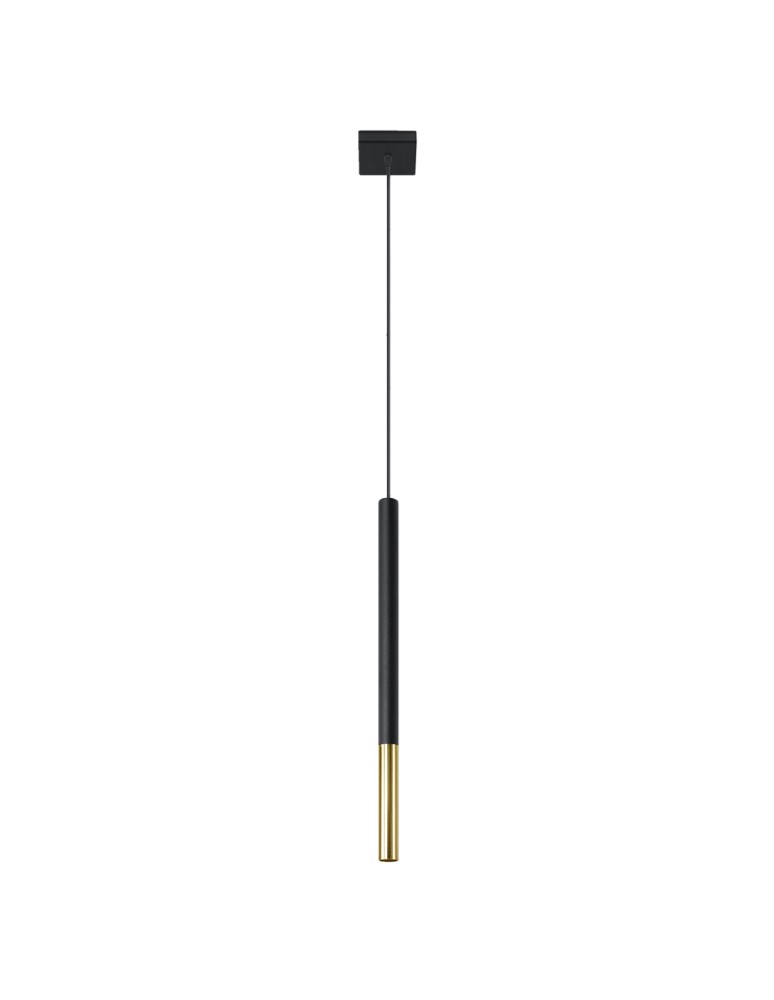 Pendant lamps - Sollux MOZAICA 1 black/gold pendant lamp SL.0891 - product kolory-swiatla.pl 1