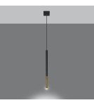 Sollux Lampa wisząca MOZAICA 1 czarny/złoto SL.0891