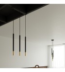 Pendant lamps - Sollux MOZAICA 1 black/gold pendant lamp SL.0891 - product 8