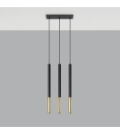 Pendant lamps - Sollux MOZAICA 3L black/gold pendant lamp SL.0892 - product 2