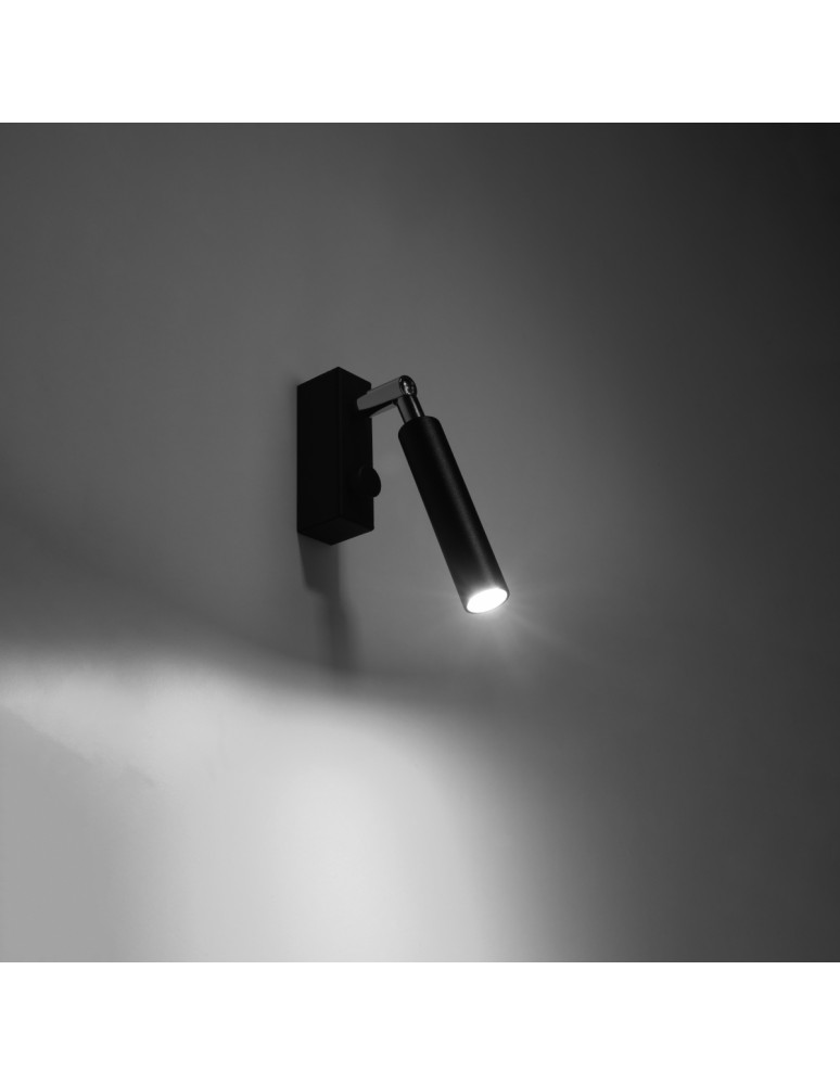 Sollux Kinkiet EYETECH 1 czarny SL.0897