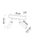 Ceiling lamps - Sollux Plafond EYETECH 2 black SL.0898 - product 4