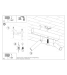 Ceiling lamps - Sollux Plafond EYETECH 2 black SL.0898 - product 5