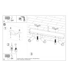 Ceiling lamps - Sollux Plafond EYETECH 3 black SL.0899 - product 5