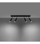 Ceiling lamps - Sollux Plafond EYETECH 4 black SL.0900 - product 3