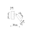 Wall lamps - Sollux Wall lamp EYETECH 1 white SL.0902 - product 4
