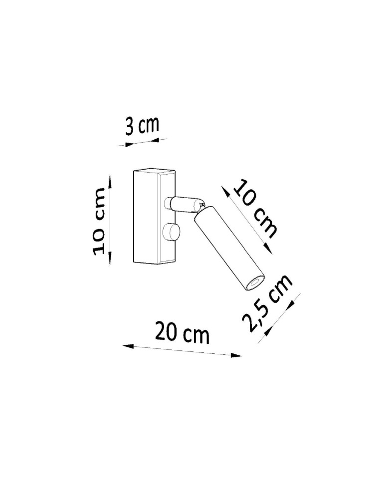 Wall lamps - Sollux Wall lamp EYETECH 1 white SL.0902 - product kolory-swiatla.pl 4