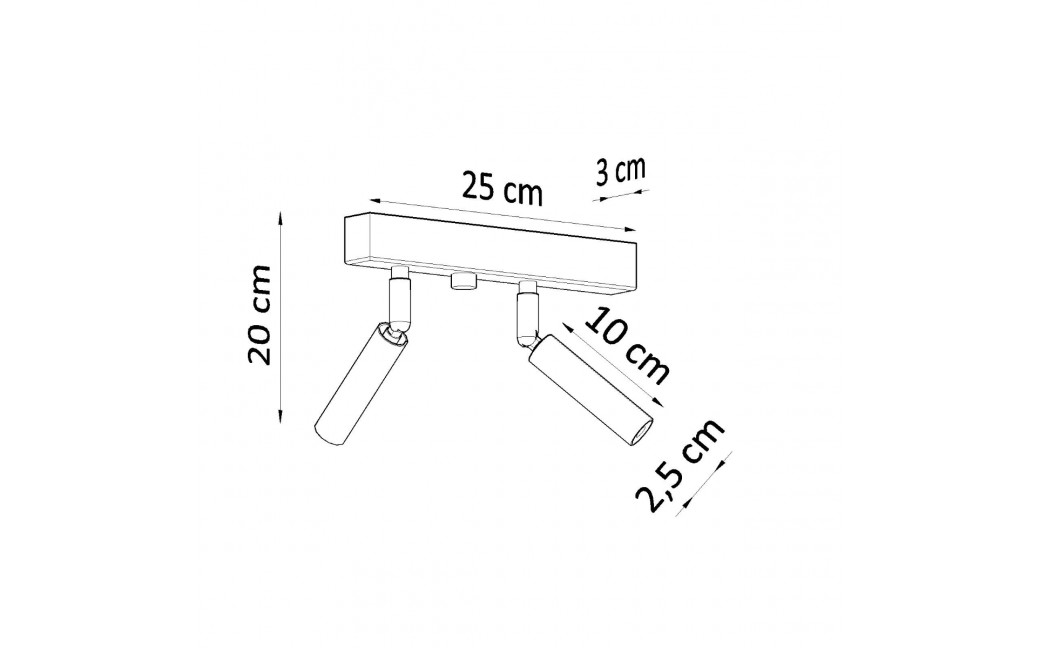 Sollux Plafon EYETECH 2 biały SL.0903
