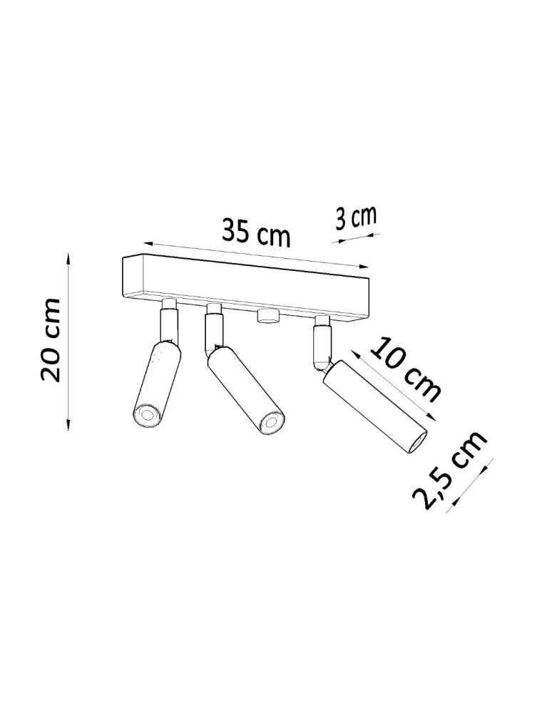 Ceiling lamps - Sollux Plafond EYETECH 3 white SL.0904 - product kolory-swiatla.pl 4