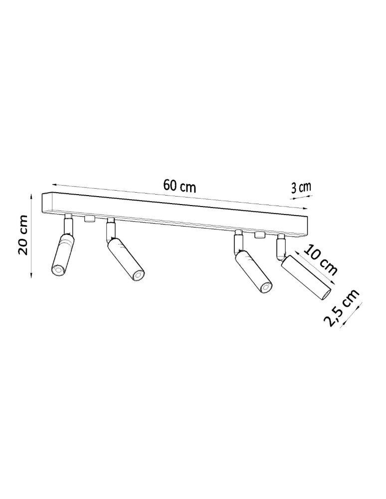 Ceiling lamps - Sollux Plafond EYETECH 4 white SL.0905 - product kolory-swiatla.pl 4