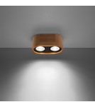 Ceiling lamps - Sollux Plafond BASIC 2 natural wood SL.0914 - product 3
