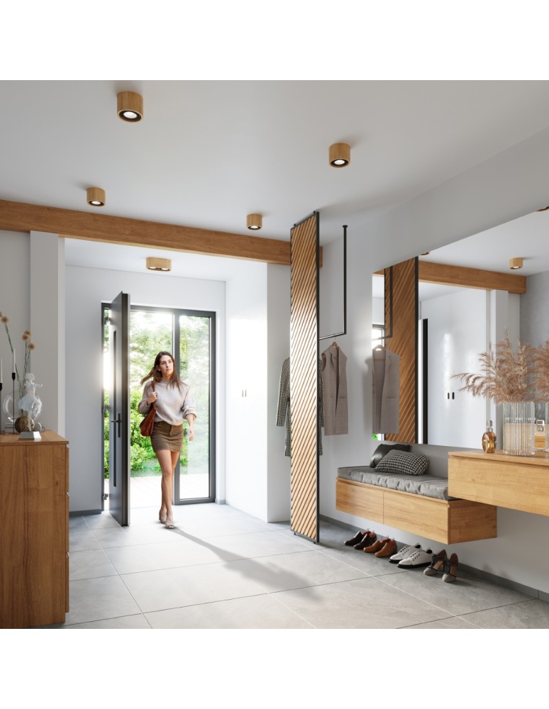 Ceiling lamps - Sollux Plafond BASIC 2 natural wood SL.0914 - product kolory-swiatla.pl 7