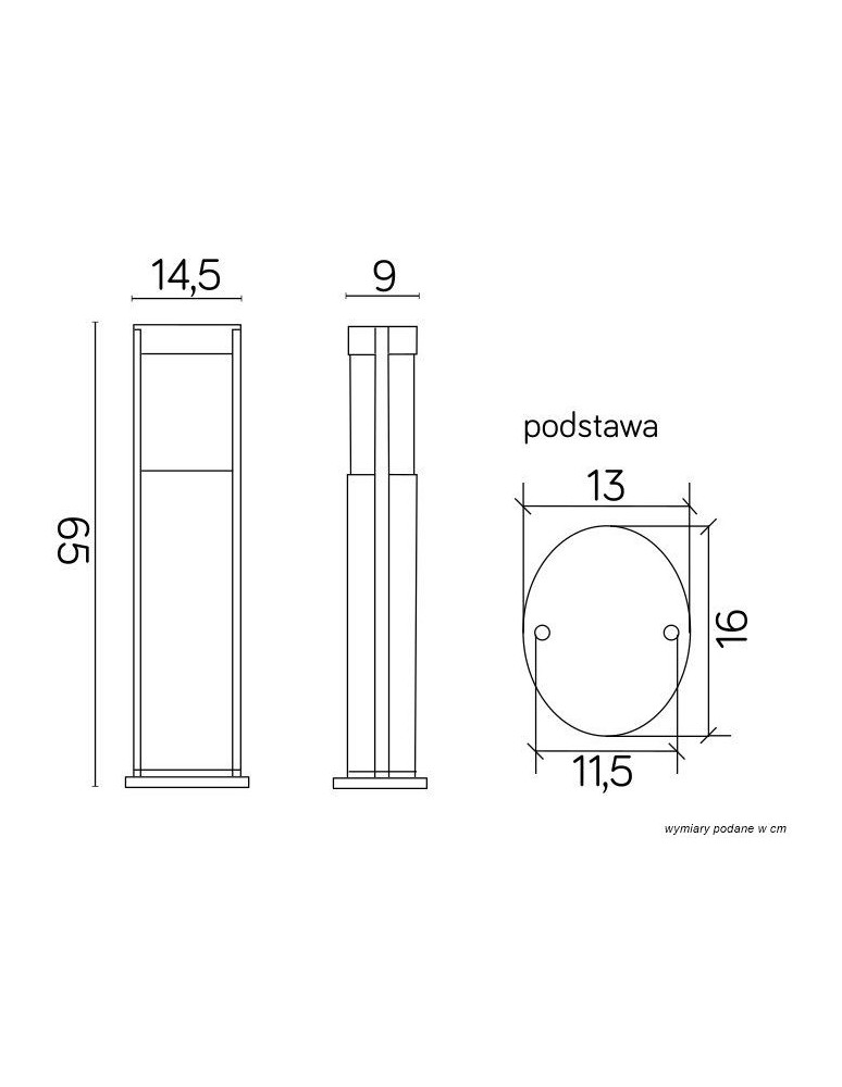 Standing garden lamps - SU-MA ELIS TO 3902-H 650 AL Standing. - product kolory-swiatla.pl 5