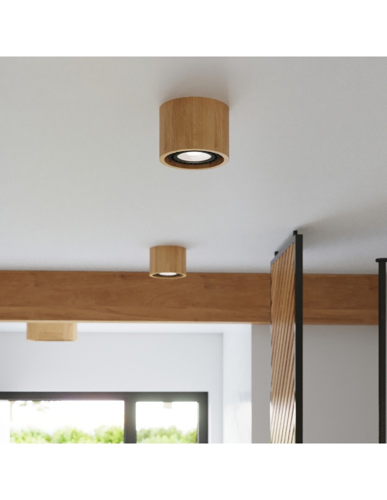 Ceiling lamps - Sollux Plafond BASIC 2 natural wood SL.0914 - product kolory-swiatla.pl 8