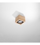 Sollux Plafon QUATRO 1 naturalne drewno SL.0915