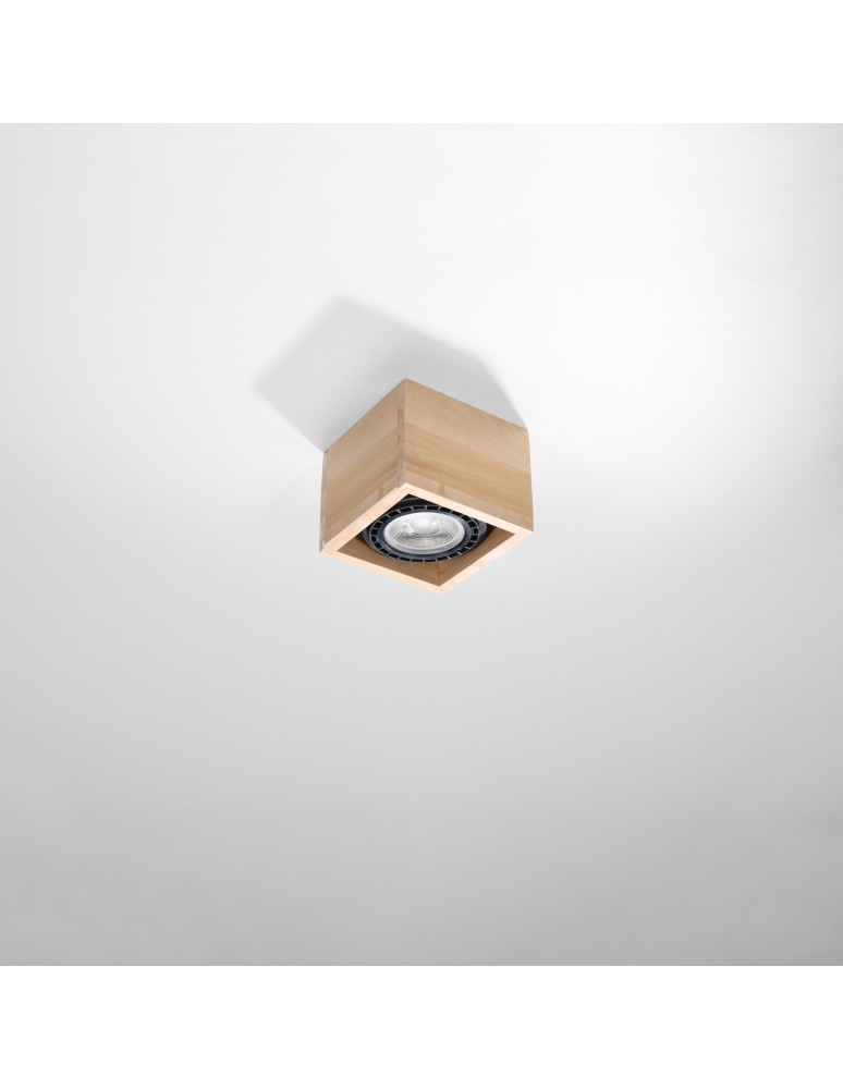 Ceiling lamps - Sollux Plafond QUATRO 1 natural wood SL.0915 - product kolory-swiatla.pl 2