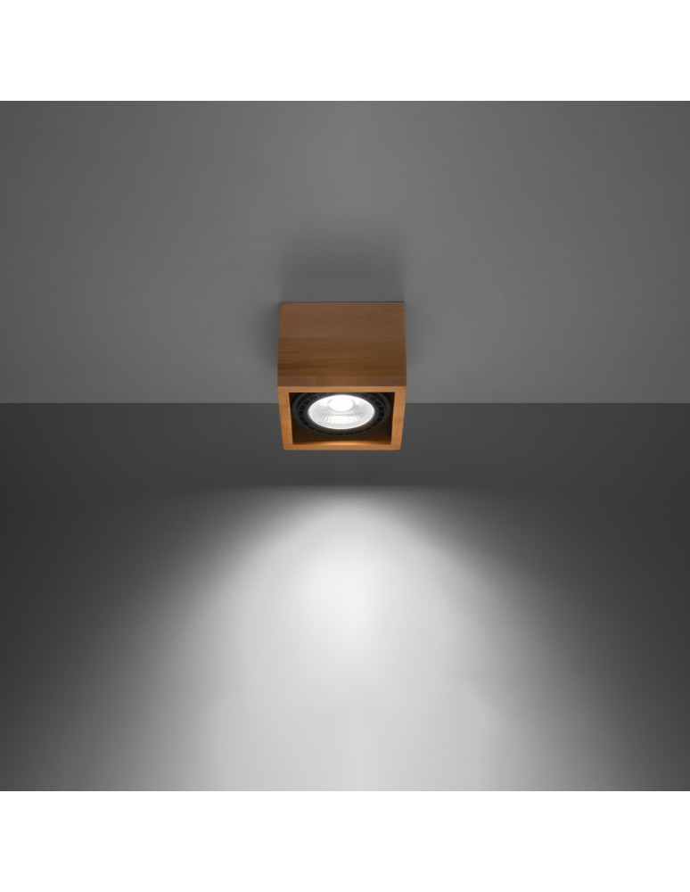 Sollux Plafon QUATRO 1 naturalne drewno SL.0915