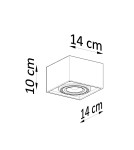 Sollux Plafon QUATRO 1 naturalne drewno SL.0915