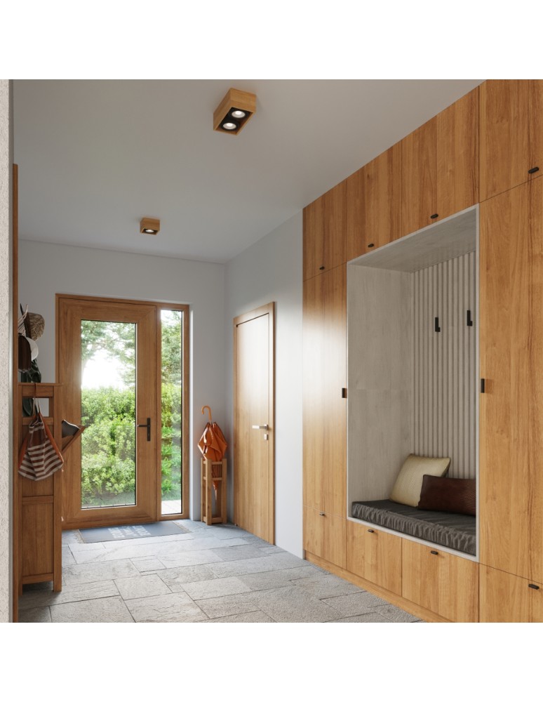 Ceiling lamps - Sollux Plafond QUATRO 1 natural wood SL.0915 - product kolory-swiatla.pl 6