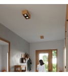Sollux Plafon QUATRO 1 naturalne drewno SL.0915