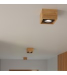 Sollux Plafon QUATRO 1 naturalne drewno SL.0915