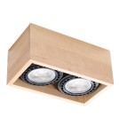 Ceiling lamps - Sollux Plafond QUATRO 2 natural wood SL.0916 - product 1