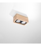 Ceiling lamps - Sollux Plafond QUATRO 2 natural wood SL.0916 - product 2