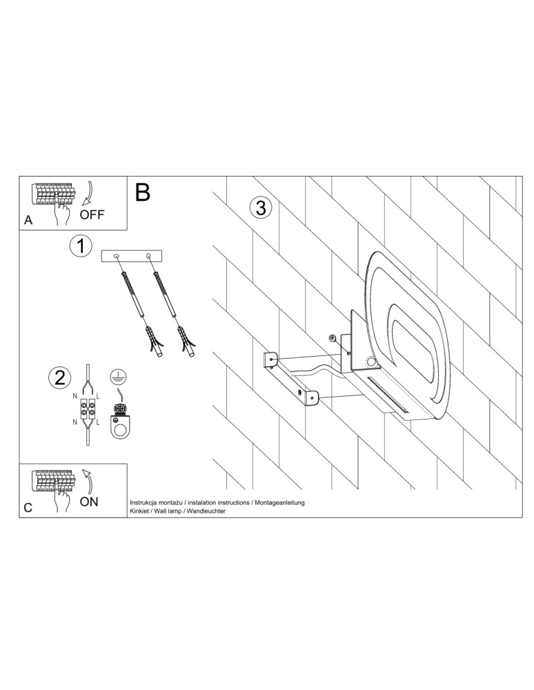 Sollux Wall lamp SACCON white SL.0931