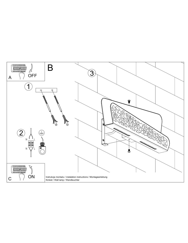 Sollux Kinkiet ALIZA biały SL.0933