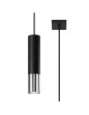 Sollux LOOPEZ 1 black/chrome pendant lamp SL.0940