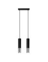 Sollux LOOPEZ 2 pendant lamp black/chrome SL.0941