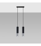 Pendant lamps - Sollux LOOPEZ 2 pendant lamp black/chrome SL.0941 - product 2