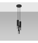 Pendant lamps - Sollux LOOPEZ 3P black/chrome pendant lamp SL.0943 - product 2
