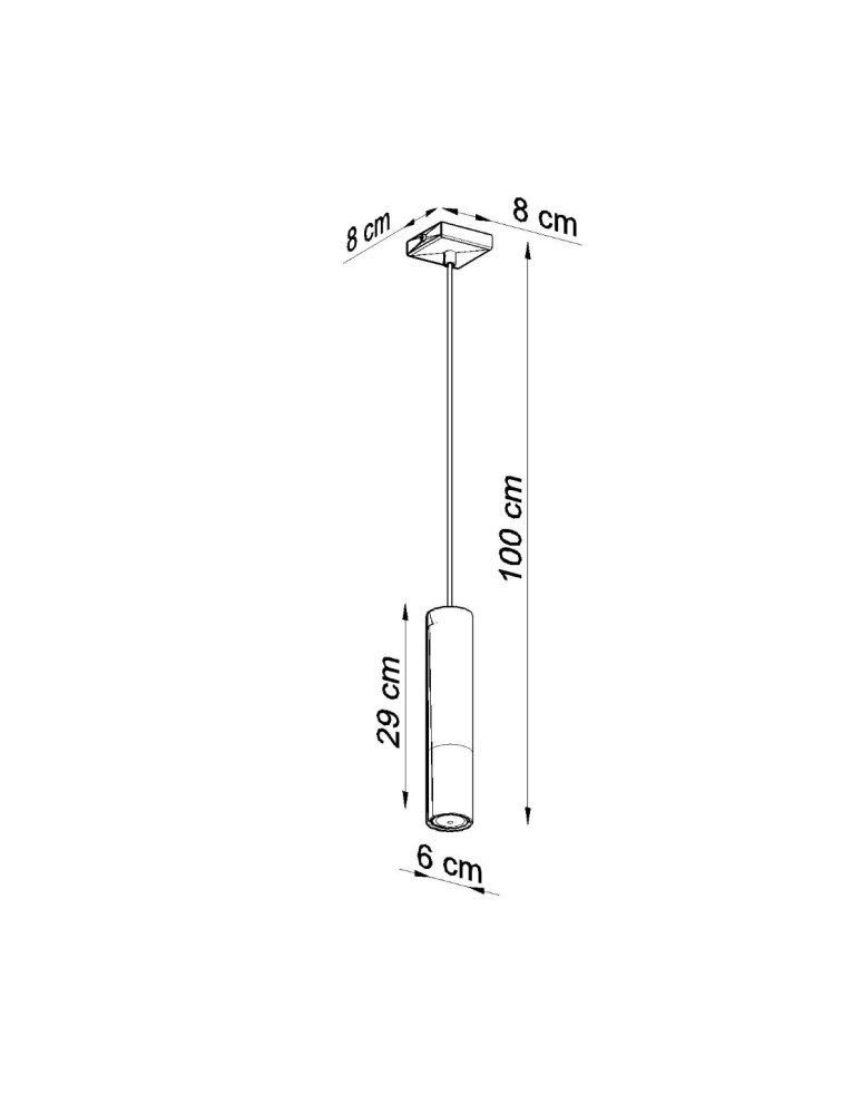 Sollux Lampa wisząca LOOPEZ 1 czarny/miedź SL.0946