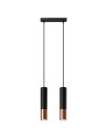Sollux LOOPEZ 2 black/copper pendant lamp SL.0947