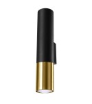 Wall lamps - Sollux Wall lamp LOOPEZ black/gold SL.0950 - product 1