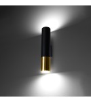 Wall lamps - Sollux Wall lamp LOOPEZ black/gold SL.0950 - product 3