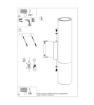 Sollux Kinkiet LOOPEZ czarny/złoty SL.0950