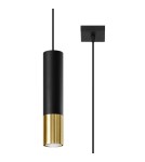 Pendant lamps - Sollux LOOPEZ 1 black/gold pendant lamp SL.0952 - product 1