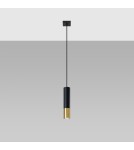 Pendant lamps - Sollux LOOPEZ 1 black/gold pendant lamp SL.0952 - product 2