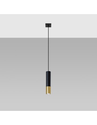 Sollux Lampa wisząca LOOPEZ 1 czarny/złoty SL.0952 - produkt 2