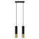 Sollux Lampa wisząca LOOPEZ 2 czarny/złoty SL.0953