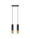 Sollux LOOPEZ 2 black/gold pendant lamp SL.0953