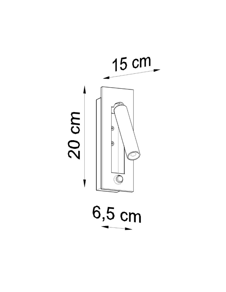 Wall lamps - Sollux Wall lamp ENIF black SL.0956 - product kolory-swiatla.pl 6