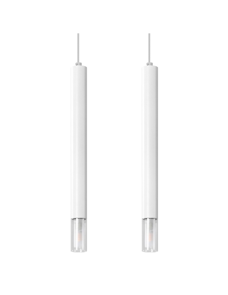 Pendant lamps - Sollux WEZYR 2 pendant lamp white SL.0958 - product kolory-swiatla.pl 1